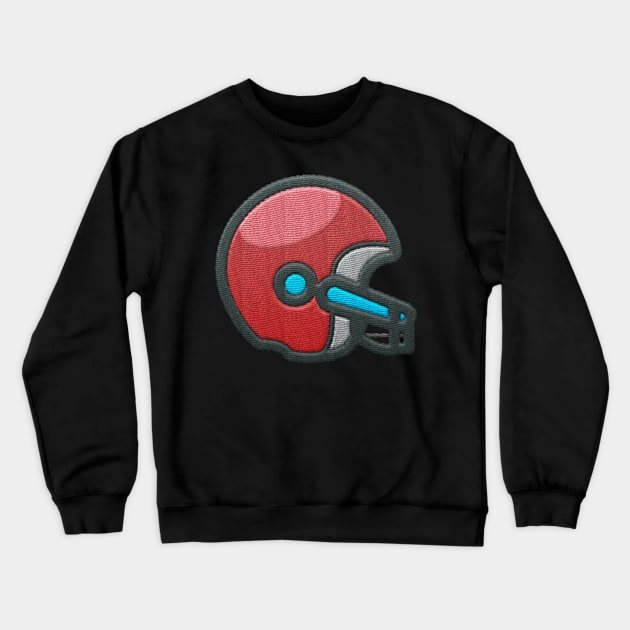 American Football Helmet Crewneck Sweatshirt by aaallsmiles